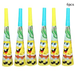 Cartoon SpongeBob Theme Birthday Party Balloon Disposable Tableware Mask Flag Candy Box Backpack Baby Shower party supplies