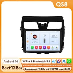Hizpo Android 14 For Nissan Teana3 Altima 2013 - 2018 Auto 4G Carplay Multimedia Video Player DSP GPS Radio Navigation WIFI BT