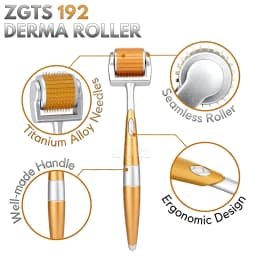 1/2/4pcs ZGTS192 Derma Roller Beauty 192pin Micro Needles Dermaroller Skin Care Tool for Face Body Hair Microneedle Reusable