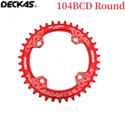 Deckas 104BCD Round Narrow Wide Chainring MTB Mountain Bike Bicycle 104BCD 32T 34T 36T 38T Crankset Tooth Plate Parts 104 BCD
