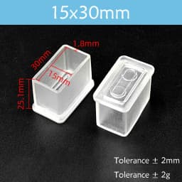 Transparent Rectangle 15-40mm Round 10-76mm Oval Chair Leg Caps Clear PVC Non-Slip Furniture Table Cover Feet Sock Protector Pad