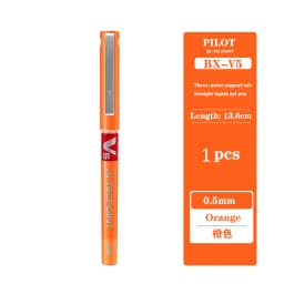 1pcs Japan Pilot V5 Gel Pen Straight Liquid Roller Pen BX-V5 Large Capacity Quick-drying Ink 0.5mm Needle Tip School Stationary
