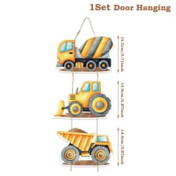 Construction Party Disposable Tableware Birthday Decoration Boy Baby Shower Excavator Truck Tractor Construction Birthday Decor