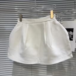 DEAT 2026 Summer New Style Pleated Three-dimensional Design Puff Skirts For Women Solid Color Casual Mini Skirt Female 11A04568