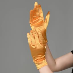 Women Satin Solid Short Wrist Gloves Smooth Evening Party Formal Prom Costume Stretch Gloves Red White Etiquette Wedding Gloves