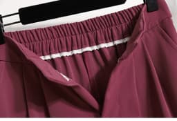 Autumn Female Formal Trousers Solid Color Ankle-length Button Fly Elastic Waist Office Lady Elegant Pencil Pants