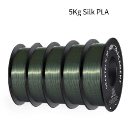 GEEETECH 5Kg 3D Silk PLA Filament 1.75mm Spool Wire For 3D Printer Material Silk Smooth Finish, Good Color Reproduction