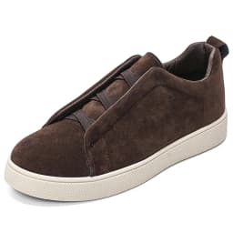 Spring men's thick soled board shoes high-quality suede leather casual sports shoes comfortable and fashionable low top shoes