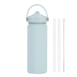 Insulated Water Bottle 500ml Custom Text/Logo - 304 Steel, 24H Cold, Office & Gym Essentials