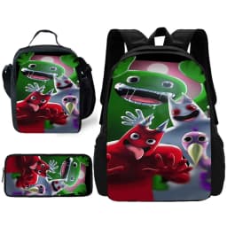 Garten of BanBan Child School Backpack with Lunch Bags ,Pencil Bags ,School Bags for Boys Girls Best Gift