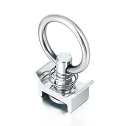 1/6/10Pcs L-Track Single Ring (Spring Loaded) Tie Down Anchors