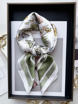 Luxury Print Imitation Silk Square Scarf Women Spring Neck Tie Shawl Wraps Female Hair Hand Wrist Headkerchief Hijab Bandana