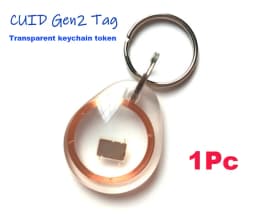 RFID Keychain Token 13.56mhz CUID Changeable Wet Inlay NFC Tag Sector 0 Block 0 UID Rewritable For NFC Andriod MCT Copy Clone