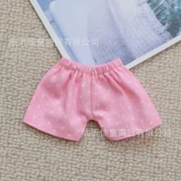 Labubu Doll Clothing Versatile Pants 17cm Plush Doll Clothing Accessories Labubu I II Idol Doll Sitting Party Accessories