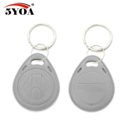 100pcs T5577 EM4305 RFID 125khz Key Keyfobs Copy Rewritable Writable Rewrite Duplicate Proximity ID Token Ring Blank Access