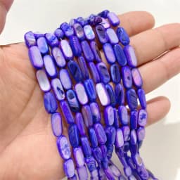 15X6mm Long Stripe Shell Beads Point Stick Mother of Pearl Shell Slice Loose Beads for DIY Making Jewelry Necklace Accessories
