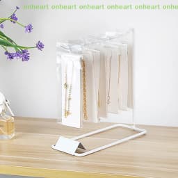 [C]Iron Bracket Jewelry Display Rack Household Desktop Decoration Earrings Necklace Storage Headrope String Organizing Rack