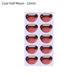 10 pcs Multi styles Cute Cartoon Mouth Stickers Anime Figurine Doll Face Organ Paster Decals DIY Glass Mouth Chips Paper