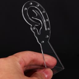 4pcs Earrings Display Stands Clear Acrylic Ear Stud Holder Jewelry Display Rack Piercing Tools Storing Displaying Organizer