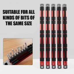 40 Holes Sleeve Batch Head Storage Rack Screwdriver Bits Holder with Magnetic Tool Organizer for Electrician Tool Accessories