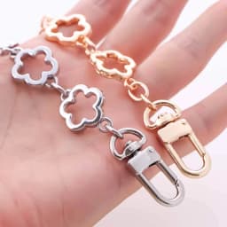 1PC Flower Bag Extender Chain Purse Bag Strap Extender Chain DIY Women Handbag Purse Making Replacement Accessories