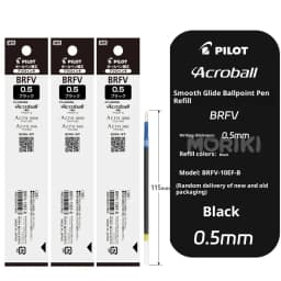 Pilot Acroball Ultra-Smooth Retractable Ballpoint Pen,Premium Hybrid Ink 0.5/0.7mm for Office&BusinessMinimalist Japanese Design