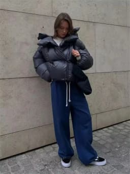 Winter Warm Puffer Jackets Women's Loose Parkas Coat Fashion Hooded Bread Jacket Outwear Cotton-padded Solid Quilted Jacket