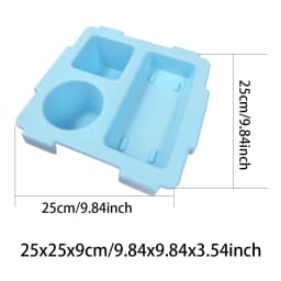 EVA Bag Top Storage Tray Outdoor Camping Cup Organizer Holder Rack Travel Phone Storage Lid Waterproof Beach Soft Cover Divider