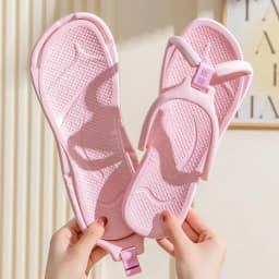Foldable Travel Slippers Unisex EVA Flip Flops Hotel Non Slip Women Men Bathroom Indoor Slides Portable Lightweight Comfortable