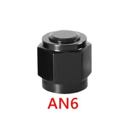1PC Adapter Female Flare End Cap Plug Tube Fitting AN4 AN6 AN8 AN10 AN12 High Quality Hex Head Port Fitting Aluminum Black