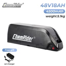 ChamRider Original Battery 48V 20AH 52V Ebike Battery 36V Hailong Max 50A BMS 350W 500W 750W 1000W 1500W 21700 Cell BBS02 BBS03