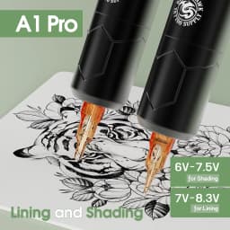 Dragonhawk A1 Pro Tattoo Machine Full Kit A1 Pro Easy To Use Operating Systerm Complete Tattoo Pen Cartridge Needle for Beginner