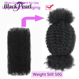 X Human Hair Afro Kinky Bulk 18-44 Inches For Mini Twist 50g Hair Bundles Repair Locs Natural Black For Dreadlock Extensions