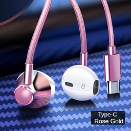 9D Bass Stereo Type C&3.5mm Headphones Volume Control Headset With HD Mic Wired Earbuds For IPhone15/16 Samsung Galaxy Earphones