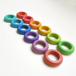 Kids Rainbow Building Blocks Wooden Toys Constructor Stacking Games Droplets Cones Mushrooms Montessori Materials Education Toys