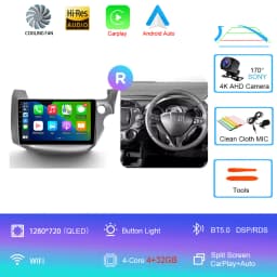 For Honda Jazz 2 GG 2008 - 2014 Fit 2 GE GP GE 2007 - 2014 GPS Car Radio Navigation Multimedia Video Player Stereo BT Android 16