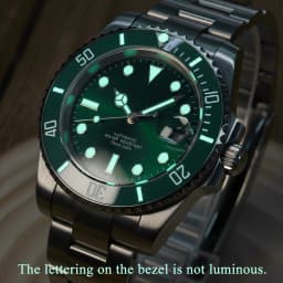 Full Custom Corgeut NH35 Automatic Watch Men Diver 100M Sapphire Ceramic Bezel Steel Personalized Logo Dial Crown Caseback