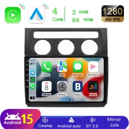 Mopect for Vw Touran 1t1 1t2 1t3 2003-2010 10.1" Hd Touchscreen Android 15 Car Radio Gps Navigation Wifi Bt Mirror Link Fm
