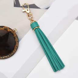 High Quality Soft Pu Leather Tassel Keychain With Buckle Harajuku Schoolbag Pendant Bag Accessories Bag Pendant For Bags Handbag