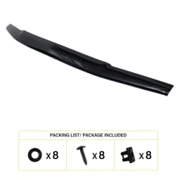 Dark Black Bonnet Guard Hood Deflector For Nissan Navara D40 2006 2007 2008 2009 Front Bug Shield protector Car Accessories