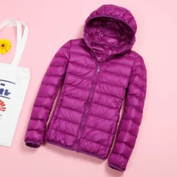 Light Down Jacket Women Inner Cloth Autumn Winter Slim Short Stand hooded Warm White Duck Down Coat Women Outerwear Plus Size