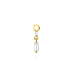 AIDE 925 Sterling Silver 9 Types Zircon CZ Chain Spare Parts Rock Punk Hoop Piercing Hoops Drop Earring Fine Jewelry Gift 1pc