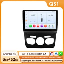 8G+256G AURAAI 2K Screen For Citroen C4 C4L DS4 2013 - 2017 Car Radio CarPlay Android Auto 4G WIFI GPS BT DSD ADAS Dual Mic 7870