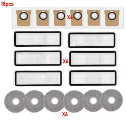 Mop Cloth Dust Bags Fit For Xiaomi 5 Pro/OV21CN Robot Vacuum Hepa Filter Side Brush Main Brush Dust Bag Filters Replacement Part