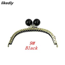 1 Piece 12.5 CM Antique Bronze Arc-shaped Candy Head Metal Purse Frame Kiss Clasp DIY Bag Accessories