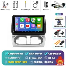 Android 16 Carplay Auto Screen Car Radio Multimedia Player For Opel Combo Corsa Tigra 2001-2011 Autoradio Stereo 2Din Head Unit