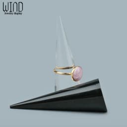 Acrylic Solid Finger Ring Holder Stand Conical Bague Display Rack Dressing DesktopDecor Ring Jewelry Support Organizer