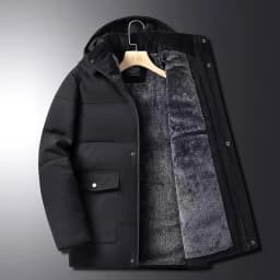 Men New Winter Fleece Lined Warm Winter Parkas Men Thickened Comfortable Warm Parkas Men Soft Durable Jackets Men Winter Parkas