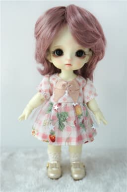 Doll Wigs JD075 1/6 1/8 1/4 1/3 Short Boyish Cupid Curls Synthetic Mohair BJD Wigs 5-6' 6-7' 7-8' 8-9' OB11 YOSD Doll Hair