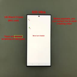 100% Testing for Samsung Galaxy S23 Ultra LCD S918E S918B/DS Display Touch Screen Digitizer Replacement with Defective Screen